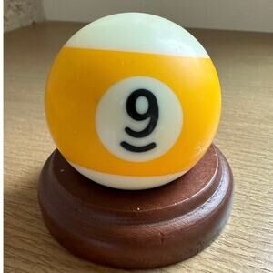 Billiard/Pool Regulation Resin 2-1/4" 6oz Replacement Ball Bold Number Yellow 9